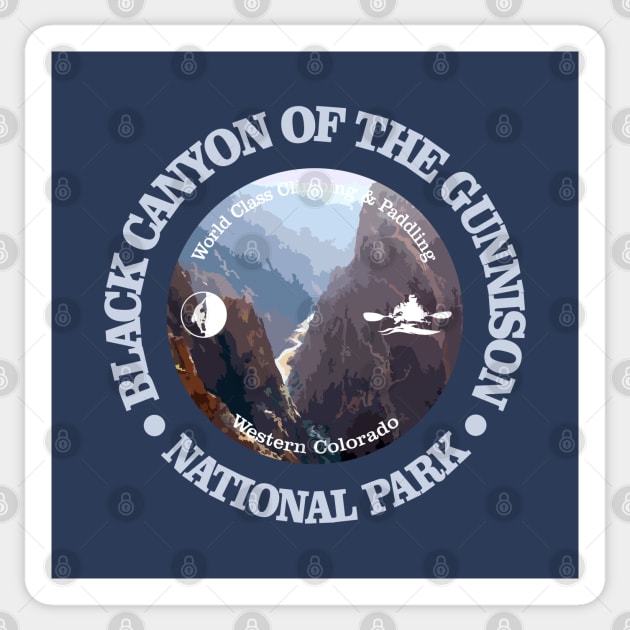 Black Canyon of the Gunnison (rd) Sticker by grayrider